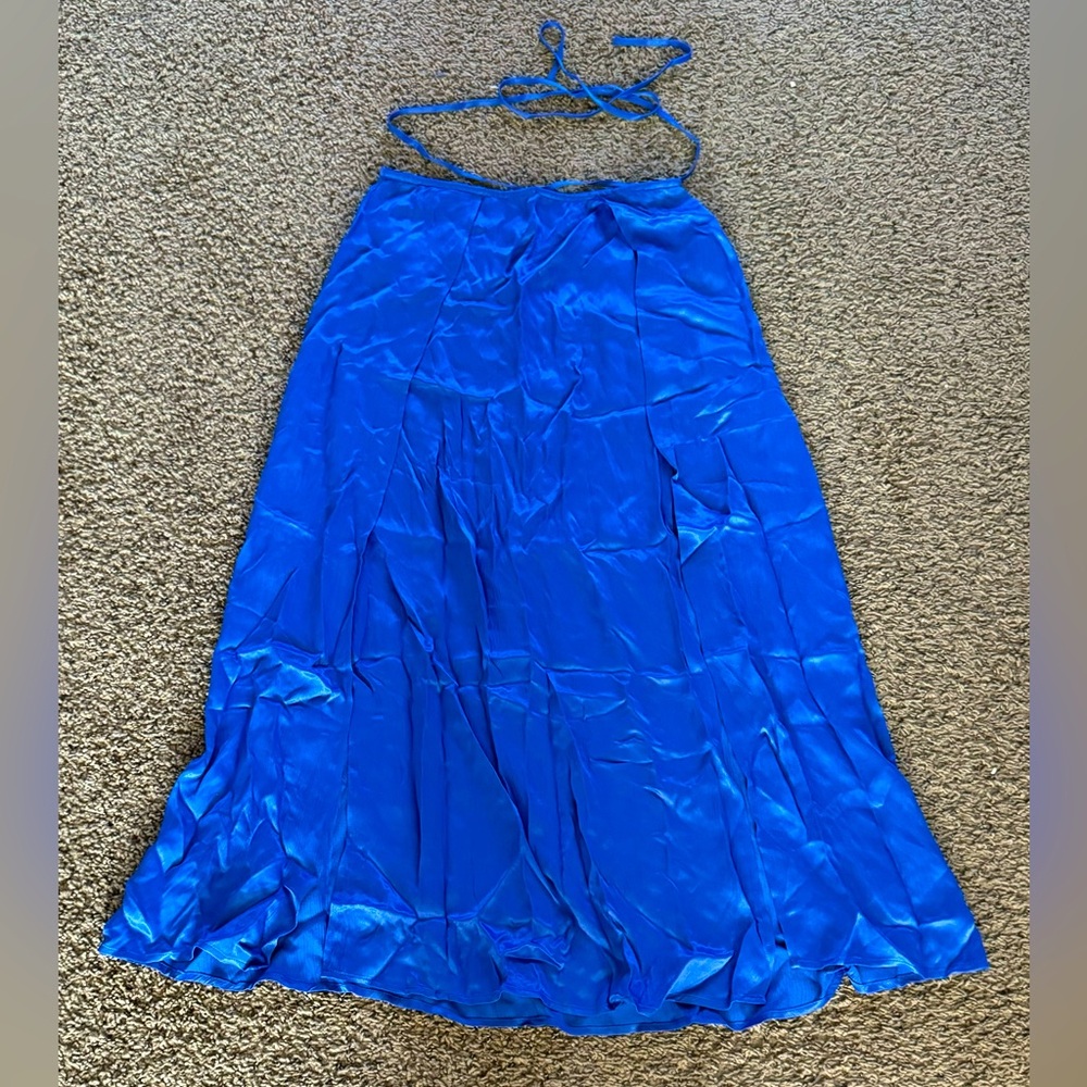 Blue Maxi Skirt